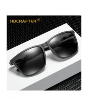 Unisex Polarized Sunglasses Vintage Nylon Frame Sun Glasses For Men Women CHQJ018 - Black - CR18Y0AEH82 $16.28 Semi-rimless