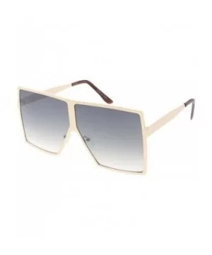 High Octane Collection"Santorini" Wire Frame Flat Top Square Aviator Sunglasses - Black - CG18GYIDOZY $9.00 Oversized