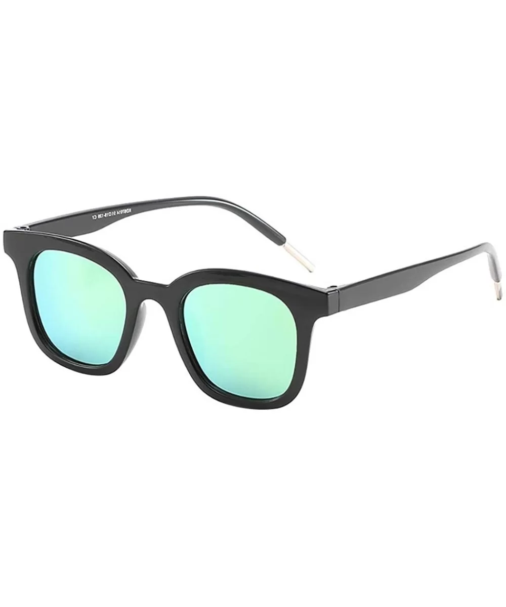 Unisex Polarized Sunglasses Vintage Lightweight Oversized Sun Glasses for Men/Women - Green - CW18XW376MC $4.22 Oversized