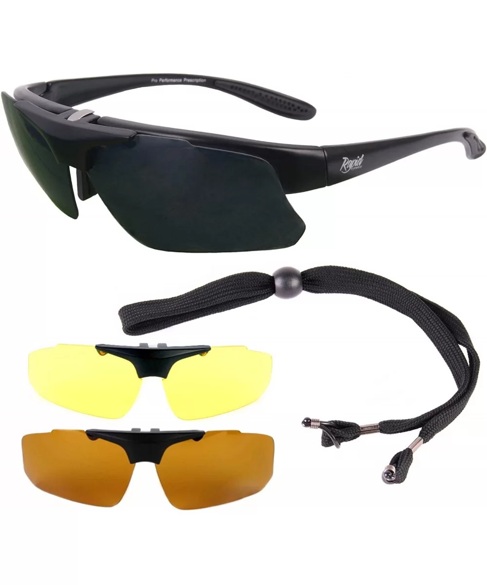 POLARIZED SUNGLASSES Prescription Interchangeable Protection - CW182ZQ36ZR $35.43 Sport