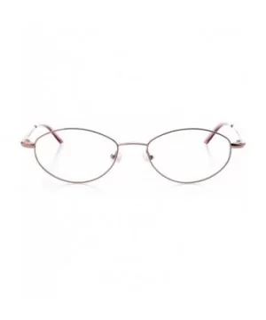 Optical Eyewear - Oval Shape - Metal Full Rim Frame - for Women or Men Prescription Eyeglasses RX - Pink Saphire - C218WG0OOC...