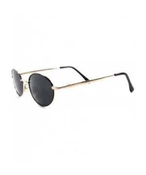 Classic Indie Retro Fashion Stylish Mens Womens Vintage Round Oval Sunglasses - CV1892D4HTO $11.36 Round