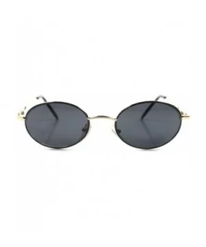 Classic Indie Retro Fashion Stylish Mens Womens Vintage Round Oval Sunglasses - CV1892D4HTO $11.36 Round