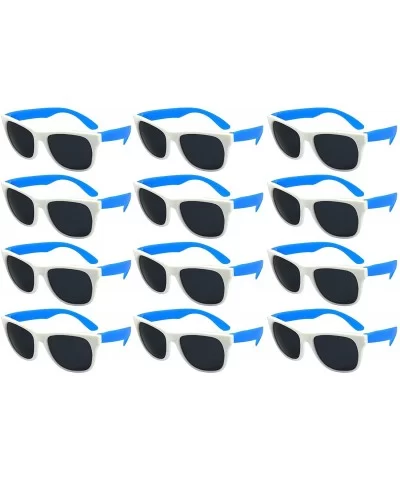 12 Bulk 80s Neon Party Sunglasses for Adult Party Favors with CPSIA certified-Lead(Pb) Content Free - C218E8I9LZ9 $6.92 Wayfarer