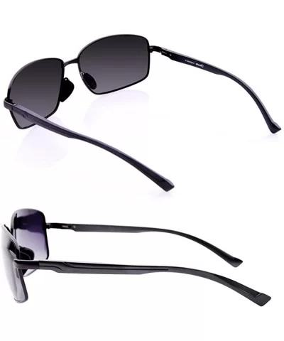 Polarized Fashion Sunglasses for Men 100% UV Outdoor Sports/Driving - Black - CQ18E4N0O5W $6.74 Sport