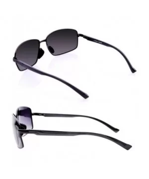 Polarized Fashion Sunglasses for Men 100% UV Outdoor Sports/Driving - Black - CQ18E4N0O5W $6.74 Sport