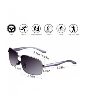 Polarized Fashion Sunglasses for Men 100% UV Outdoor Sports/Driving - Black - CQ18E4N0O5W $6.74 Sport