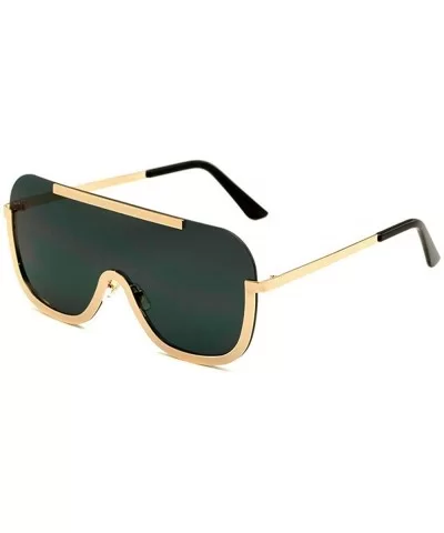 Sunglasses Oversize Frameless Windproof Transparent - Gold&gray - CY18YGK7UES $11.19 Oversized