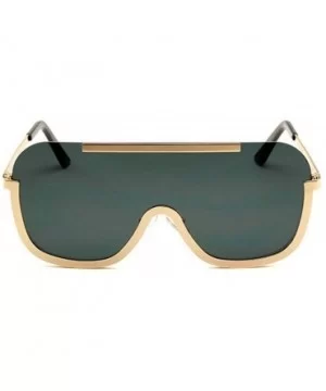 Sunglasses Oversize Frameless Windproof Transparent - Gold&gray - CY18YGK7UES $11.19 Oversized