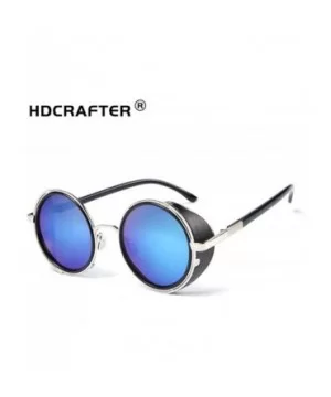 Men Women Fashion Aviator Polarized Sunglasses Vintage with Round Frame for Sport Driving Fishing - CN18YN7CDW0 $5.46 Rimless