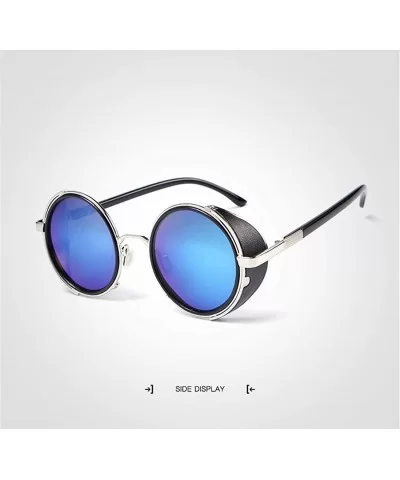 Men Women Fashion Aviator Polarized Sunglasses Vintage with Round Frame for Sport Driving Fishing - CN18YN7CDW0 $5.46 Rimless