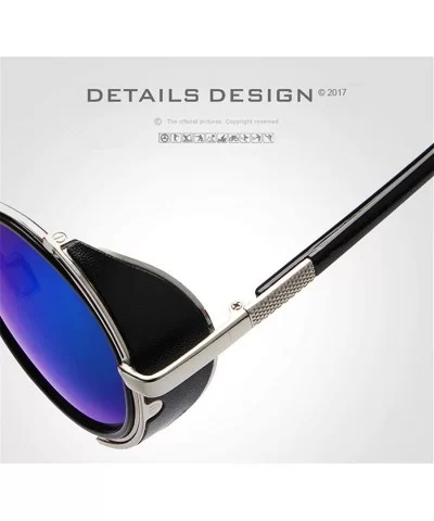 Men Women Fashion Aviator Polarized Sunglasses Vintage with Round Frame for Sport Driving Fishing - CN18YN7CDW0 $5.46 Rimless