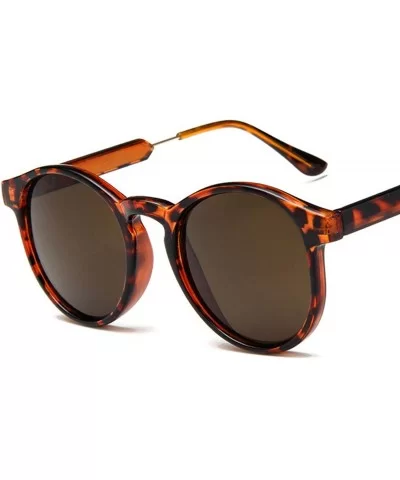 Unisex Round Sunglasses Women Trending Products Leopard Transparent Circle Glasses Oculos De Sol Feminino - CD1984AHCKG $12.8...