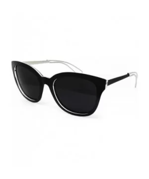 6678 Premium Retro Mirror Funky Fashion Cateye Sunglasses - Premium - C2183L7TIYX $11.76 Aviator