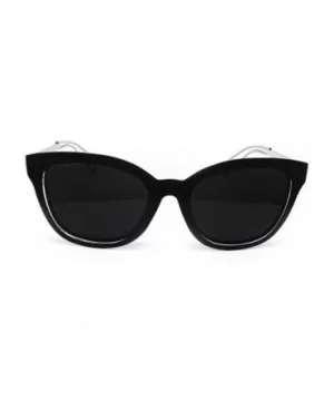 6678 Premium Retro Mirror Funky Fashion Cateye Sunglasses - Premium - C2183L7TIYX $11.76 Aviator