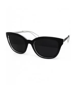 6678 Premium Retro Mirror Funky Fashion Cateye Sunglasses - Premium - C2183L7TIYX $11.76 Aviator