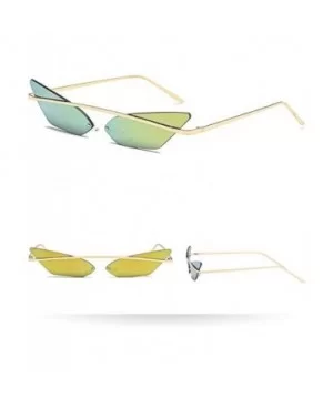 Women Man Fashion Vintage Sunglasses-Irregular Shape Eyewear Retro Unisex - B - CI18OAGH7A6 $6.42 Sport