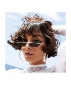 Women Man Fashion Vintage Sunglasses-Irregular Shape Eyewear Retro Unisex - B - CI18OAGH7A6 $6.42 Sport