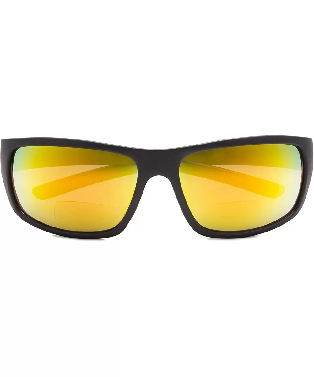 Bifocal Sunglasses UV 400 Protection Reading Sunglasses - Orange-mirror - CY18NED4S5D $7.98 Rectangular