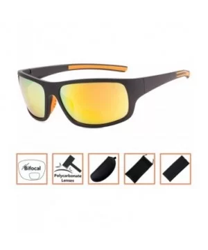 Bifocal Sunglasses UV 400 Protection Reading Sunglasses - Orange-mirror - CY18NED4S5D $7.98 Rectangular