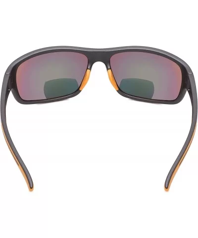 Bifocal Sunglasses UV 400 Protection Reading Sunglasses - Orange-mirror - CY18NED4S5D $7.98 Rectangular