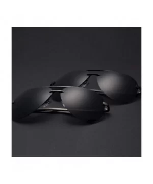 Men Polarized Sunglasses Metal Alloy Driving Glasses UV400 Protection Goggles Eyewear Pilot Style - CG199CGQG3Y $14.03 Round