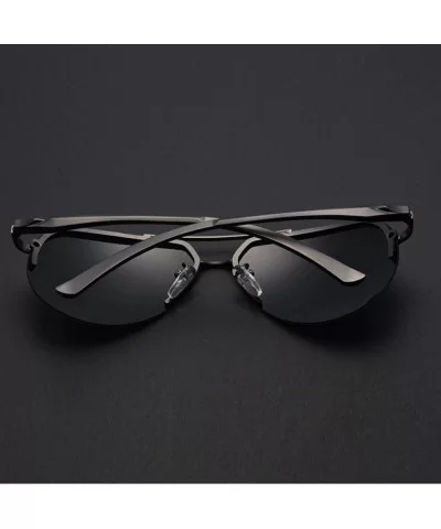 Men Polarized Sunglasses Metal Alloy Driving Glasses UV400 Protection Goggles Eyewear Pilot Style - CG199CGQG3Y $14.03 Round