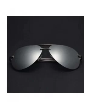 Men Polarized Sunglasses Metal Alloy Driving Glasses UV400 Protection Goggles Eyewear Pilot Style - CG199CGQG3Y $14.03 Round