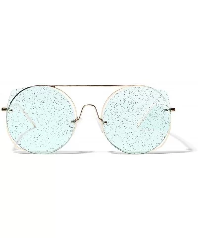 New Fashion Round Vintage Metal UV Protection Sunglasses - Green - CX18LS548WZ $9.63 Round