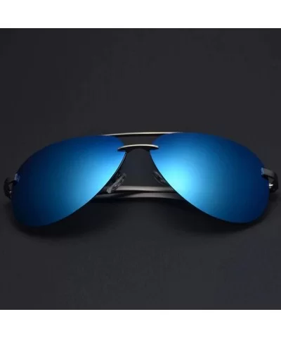 Men Polarized Sunglasses Metal Alloy Driving Glasses UV400 Protection Goggles Eyewear Pilot Style - CG199CGQG3Y $14.03 Round