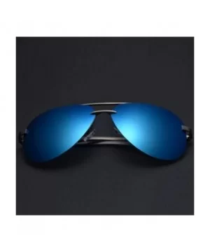 Men Polarized Sunglasses Metal Alloy Driving Glasses UV400 Protection Goggles Eyewear Pilot Style - CG199CGQG3Y $14.03 Round