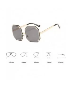 Ladies Retro Square Sunglasses Men and Women Gradient Sunglasses UV400 Glasses - C2 - CY18TZLW6RN $13.61 Square