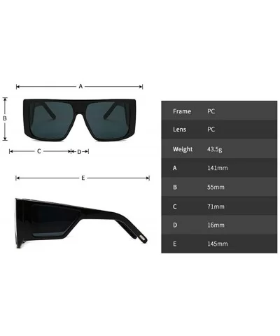 2019 New cross-border explosion models retro big box trend street shooting unisex sunglasses - Leopard - CF18LAGD2LZ $12.36 O...