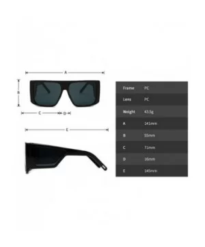 2019 New cross-border explosion models retro big box trend street shooting unisex sunglasses - Leopard - CF18LAGD2LZ $12.36 O...