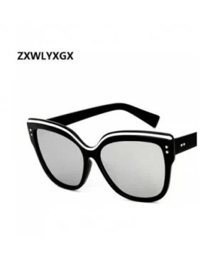 Cat Eye Fashion Sunglasses Men Women Brand Designer Eyebrows Butterfly C10 - C3 - CL193WCEO3A $6.21 Butterfly