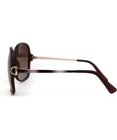 Womens CR39 Polarized Lens Chic Butterfly Sunglasses - All Brown - CP192RWUXEY $10.44 Butterfly