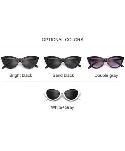 New Retro Sexy Mirror Sunglasses Women Brand Designer Luxury Vintage Cat Eye Sun Glasses Ladies Female UV400 - CY198ZM3DUH $2...