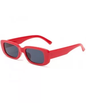 2019 New Style Brand Designer Sunglasses Men Women Vintage Ultralight Square Gradient Sunglasses with Box - Red - C41935WM97G...