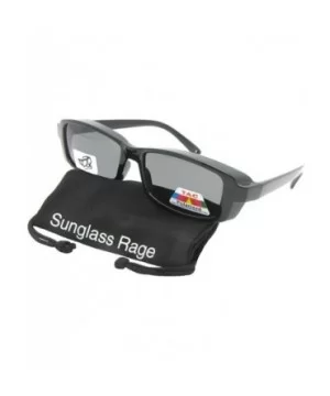 Small Rectangular Fit Over Sunglasses F12 - Tortoise Frame-med Dark Gray Lenses - CS186WAOUZL $14.88 Oval