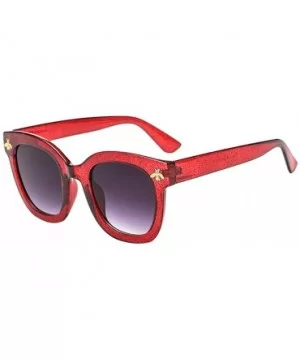 Sunglasses Plastic Polarized Goggles Glasses Eyewear - Red - CG18QQOZIR3 $5.00 Oval