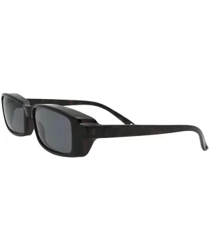 Small Rectangular Fit Over Sunglasses F12 - Tortoise Frame-med Dark Gray Lenses - CS186WAOUZL $14.88 Oval