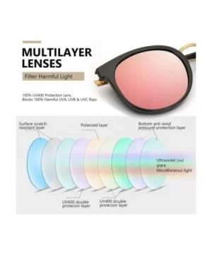 Oversized Sunglasses Women Polarized Protection - Jet Black Frame/Yellow Lens - CK18RIWIR65 $16.75 Oversized