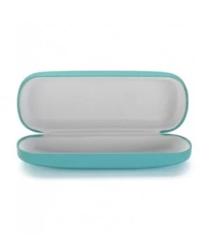 Glasses Case - Medium Size - Fits Most Glasses and Sunglasses Case - Turquoise / White - CD12NEPKU8Q $6.49 Aviator