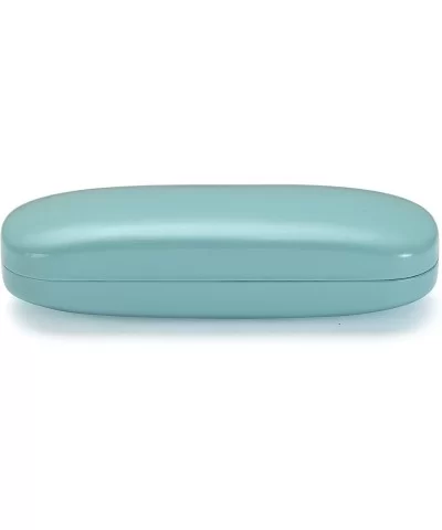 Glasses Case - Medium Size - Fits Most Glasses and Sunglasses Case - Turquoise / White - CD12NEPKU8Q $6.49 Aviator