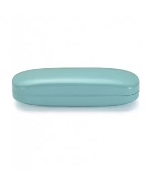 Glasses Case - Medium Size - Fits Most Glasses and Sunglasses Case - Turquoise / White - CD12NEPKU8Q $6.49 Aviator