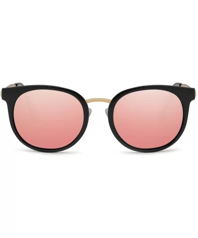 Oversized Sunglasses Women Polarized Protection - Jet Black Frame/Yellow Lens - CK18RIWIR65 $16.75 Oversized