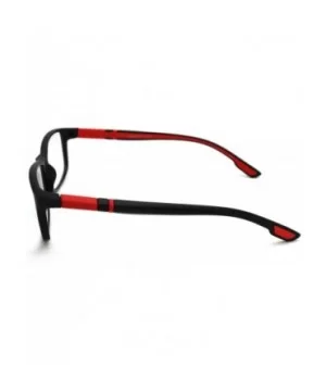 Soft Matte Black w/ 2 Tone Reading Glasses Spring Hinge 0.74 Oz - Z1 Matte Black Matte Red - CJ18SYOCOGG $15.58 Rectangular