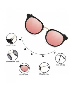 Oversized Sunglasses Women Polarized Protection - Jet Black Frame/Yellow Lens - CK18RIWIR65 $16.75 Oversized