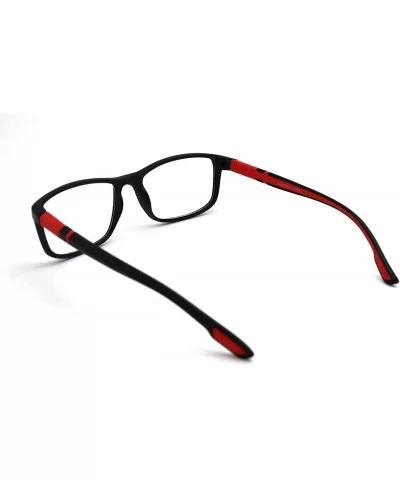 Soft Matte Black w/ 2 Tone Reading Glasses Spring Hinge 0.74 Oz - Z1 Matte Black Matte Red - CJ18SYOCOGG $15.58 Rectangular