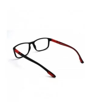 Soft Matte Black w/ 2 Tone Reading Glasses Spring Hinge 0.74 Oz - Z1 Matte Black Matte Red - CJ18SYOCOGG $15.58 Rectangular